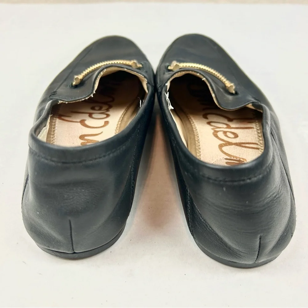 Sam Edelman Black Leather Woman's Slip-On Loafers